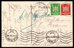 Beleg OST-AFRIKANISCHE ZWEIGLINIE ** 23/5 27, Zweimal Auf Postkarte Des Dampfers "Wahehe" Nach Südwestafrika. (Michel: D - Other & Unclassified