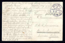 Beleg CAP TRAFALGAR, Postkarte Aus Argentinien, Datiert "Martin Garcia 8/7 15" Mit Stempel BERLIN C.2 MARINE-POSTBUREAU  - Autres & Non Classés