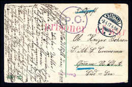 Beleg CORMORAN, Kgf.-Karte An Das Schiff Nach Guam Mit Zweifachem Zensurstempel (Beförd.-Spuren). - Other & Unclassified