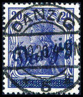 Gest. 20 Pfg., Aufdruckfehler I, Tadellos Mit Ideal Aufges. Stempel DANZIG, Sign. Infla, Gruber BPP.<br/><b>Katalogpreis - Sonstige & Ohne Zuordnung