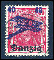 Gest. 40 Pfg., Aufdruckfehler I, Tadellos Gestplt., Sign. Gruber BPP.<br/><b>Katalogpreis: 220,-</b> (Michel: 50I) - Sonstige & Ohne Zuordnung