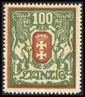 100 Mk., Plf. I, Tadellos Postfrisch.<br/><b>Katalogpreis: 120,-</b> (Michel: 101PFI) - Sonstige & Ohne Zuordnung