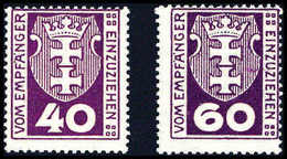 ** 40 Und 60 Pfg., Je Bessere Farbe, Tadellos Postfr., Sign. Gruber BPP.<br/><b>Katalogpreis: 150,-</b> (Michel: 3/4b) - Altri & Non Classificati