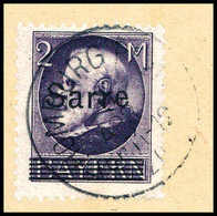 Briefst. 2 Mk., Tadelloses Bfstk., Sign. Burger BPP.<br/><b>Katalogpreis: 170,-</b> (Michel: 28b) - Altri & Non Classificati