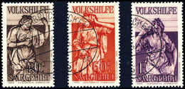 Gest. Volkshilfe, Tadellos Gestplt. Serie, Sign. Ney BPP.<br/><b>Katalogpreis: 300,-</b> (Michel: 171/77) - Sonstige & Ohne Zuordnung