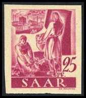 ** 25 Pfg., Abart: Ungezähnt, Tadellos Postfr., Sign. Hoffmann BPP.<br/><b>Katalogpreis: 220,-</b> (Michel: 216ZU) - Autres & Non Classés