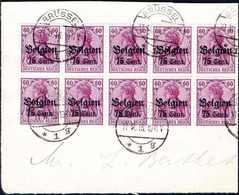 Briefst. 75 C., 2o Tadellose Und Sauber Gestempelte Exemplare Auf Großem Briefstück, Einzeln Sign. Hey BPP.<br/><b>Katal - Other & Unclassified