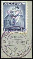 Briefst. 2+50 H. (Kinderhilfe 1936), Tadelloses Exemplar Auf Bfstk. Mit Sauber Aufges. Violettem Befreiungsstempel REICH - Other & Unclassified