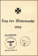 Beleg FELDPOST "a" 17/3 40 Auf "Rommel-Gedenkblatt" Mit Vierländer-Frankatur Und Faksimilierter Unterschrift Des General - Other & Unclassified