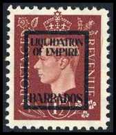 O. Gummi Barbados 1½ P., Tadellos Ungebr. O.G.<br/><b>Katalogpreis: 140,-+</b> (Michel: 11IVc) - Autres & Non Classés