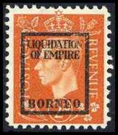 Gest. Borneo 2 P., Tadellos Ungebr. O.G.<br/><b>Katalogpreis: 170,-+</b> (Michel: 12Vb) - Autres & Non Classés