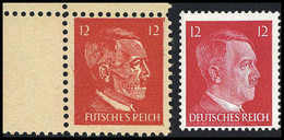 Hitler 12 Pfg. Totenkopf, Tadellos Postfrisch.<br/><b>Katalogpreis: 100,-</b> (Michel: 17) - Other & Unclassified