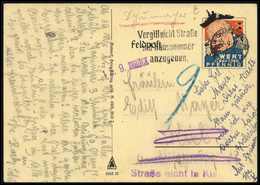 Beleg 1940, Churchill-Spott-Ganzsachenkarte "Wert Keinen Pfennig" Mit Klarem Stempel BERLIN-CHARLOTTENBURG 2 Nach Kiel U - Altri & Non Classificati