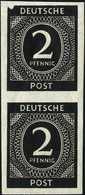 ** 2 Pfg., Ungez., Tadellos Postfr., Senkr. Paar.<br/><b>Katalogpreis: 600,-</b> (Michel: 912U(2)) - Other & Unclassified