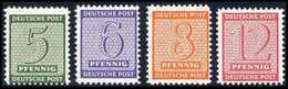 ** 5-12 Pfg., PMT, Tadellos Postfr. Serie, Sign. Zierer BPP.<br/><b>Katalogpreis: 170,-</b> (Michel: 116/19BX) - Altri & Non Classificati