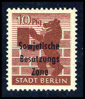 ** 10 Pfg., Plf. IV, Tadellos Postfr., Sign. Paul BPP.<br/><b>Katalogpreis: 120,-</b> (Michel: 203AawazPFIV) - Sonstige & Ohne Zuordnung