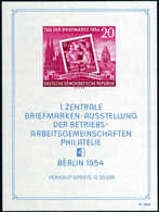 Austellungs-Block, Plf. III, Tadellos Postfrisch.<br/><b>Katalogpreis: 350,-</b> (Michel: Bl.10III) - Other & Unclassified