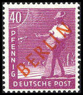 * 40 Pfg., Aufdruckfehler II, Tadellos Ungebr., Sign. Schlegel BPP.<br/><b>Katalogpreis: (350,-)</b> (Michel: 29II) - Sonstige & Ohne Zuordnung