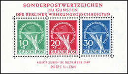 ** Währungsgeschädigten-Block, Tadellos Postfr., Fotoattest Schlegel BPP.<br/><b>Katalogpreis: 950,-</b> (Michel: Bl.1) - Sonstige & Ohne Zuordnung