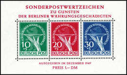 Währungsgeschädigten-Block, Tadellos Postfrisch.<br/><b>Katalogpreis: 950,-</b> (Michel: Bl.1) - Other & Unclassified