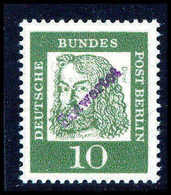 10 Pfg., Versuchsdruck Ohne Wz. Mit Violettem Handstempel "Entwertet", Tadellos Postfrisch. Selten, Doppelt Sign. Schleg - Autres & Non Classés