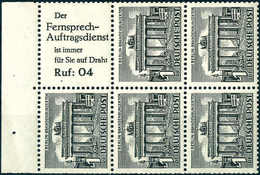 ** Bauten 1 Pfg., Tadellos Postfr. (unten Starke Heftchenzhg.).<br/><b>Katalogpreis: 180,-</b> (Michel: 9) - Sonstige & Ohne Zuordnung