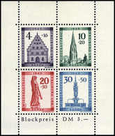 ** Freiburg-Block, Abart IV, Tadellos Postfr.<br/><b>Katalogpreis: 300,-</b> (Michel: Bl.1AIV) - Altri & Non Classificati