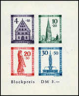 ** Freiburg-Block, Plf. IV, Tadellos Postfr., Sign. Schlegel BPP.<br/><b>Katalogpreis: 300,-</b> (Michel: Bl.1BIV) - Other & Unclassified