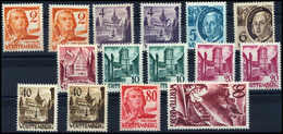 ** 2-90 Pfg., überkpl. Serie Mit 15 Werten Inkl. Versch. Typen.<br/><b>Katalogpreis: 280,-</b> (Michel: 28/37) - Altri & Non Classificati