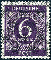 6 Pfg., Kopfstehender Netzaufdruck, Tadellos Postfrisch, Sign. Schlegel BPP.<br/><b>Katalogpreis: 140,-</b> (Michel: V/I - Otros & Sin Clasificación