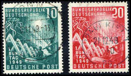 Gest. Bundestag, Plf. VI Und III, Tadellos Gestempelt.<br/><b>Katalogpreis: 650,-</b> (Michel: 111VI,112III) - Altri & Non Classificati