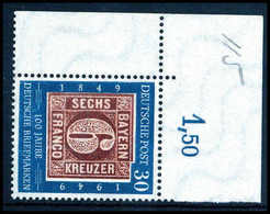 ** 30 Pfg., Abart V, Tadellos Postfr. Bogenecke Li. Oben, Sign. Schlegel BPP.<br/><b>Katalogpreis: 180,-</b> (Michel: 11 - Sonstige & Ohne Zuordnung