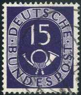 Gest. 15 Pfg., Wz.Z, Tadellos Gestplt., Doppelt Sign. Schlegel BPP.<br/><b>Katalogpreis: 180,-</b> (Michel: 129Z) - Sonstige & Ohne Zuordnung