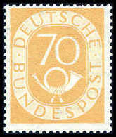 ** 70 Pfg., Postfr. (zwei Kurze Zähne), Fotobefund Schlegel BPP.<br/><b>Katalogpreis: 500,-</b> (Michel: 136) - Other & Unclassified