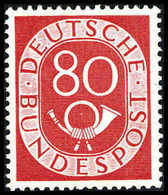 ** 80 Pfg., Wz.Y, Tadellos Postfr., Fotoattest Schlegel BPP.<br/><b>Katalogpreis: 2.000,-</b> (Michel: 137Y) - Autres & Non Classés