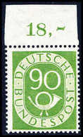 ** 90 Pfg., Tadellos Postfr. Oberrandstück (Falzrest Im Rand).<br/><b>Katalogpreis: 550,-+</b> (Michel: 138) - Autres & Non Classés