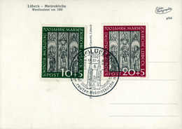 Beleg Marienkirche, Serie Auf Tadelloser Motivgleicher Postkarte Mit SST.<br/><b>Katalogpreis: 160,-</b> (Michel: 139/40 - Other & Unclassified