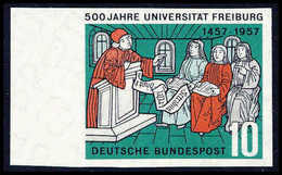 ** Universität Freiburg, Abart: Ungezähnt, Tadellos Postfr. Li. Randstück. Seltene Und Unterbewertete Abart, Sign. Schle - Autres & Non Classés