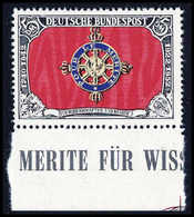 ** 1976, Pour Le Merite 5 Mk., Essay Für Einen Nicht Zur Ausgabe Gelangten Höchstwert, Tadellos Postfr. Unterrandstück.  - Autres & Non Classés