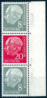 ** Heuss 8/20/8 Pfg., Tadellos Postfr., Sign. Schlegel BPP.<br/><b>Katalogpreis: 140,-</b> (Michel: S50YII) - Autres & Non Classés