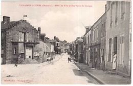 CPA MAYENNE.VILLAINES-le-JUHEL.HOTEL DE VILLE ET RUE NEUVE SAINT GEORGES - Villaines La Juhel