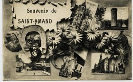 7034 - Cher -  SAINT AMAND  MONTROND :  Carte Multivues     Circulée En 1921 - Saint-Amand-Montrond