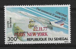SENEGAL 1977 Airmail,  Concorde Flight "Paris/New York" MNH - Winter 1972: Sapporo