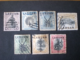 Malaysia LABUAN 1900 -1902  Not Issued North Borneo Stamps Overprinted Postage Due - Autres & Non Classés