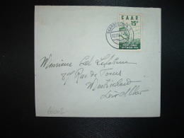 LETTRE Pour La FRANCE TP INTERNATIONAL SAARMESSE 1954 15F OBL.02 11 54 SAARBRUCKEN 2 - Storia Postale