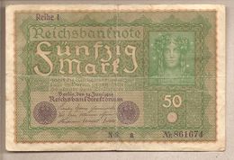 Germania - Banconota Circolata Da 50 Marchi P-66/1 - 1919 #17 - 50 Mark