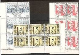 1988 Vaticano Vatican PAOLO VERONESE 6 Serie Di 3v. In Blocco Usate Ann.FDC - Used Stamps
