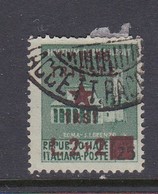 Venezia Giulia And Istria 1945 Yugoslav Trieste Occupation S7 2 Lire+ 2 Lire On 25c Used - Ocu. Yugoslava: Trieste