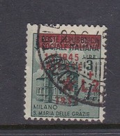 Venezia Giulia And Istria 1945 Yugoslav Trieste Occupation S8 2 Lire On 3 Lire Green Used - Ocu. Yugoslava: Trieste