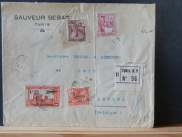 75/339  LETTRE RECOMM. POUR LA BELG. - Luftpost